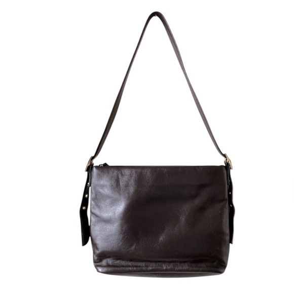 Etienne Aigner Vintage Genuine Cowhide Brown Leather Crossbody Handbag OS - Picture 2 of 11